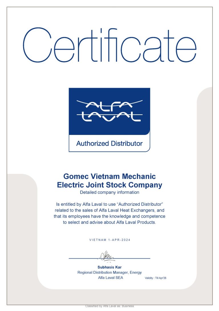 Alfa Laval Qingdao Ltd. Certificate MEDF0000064